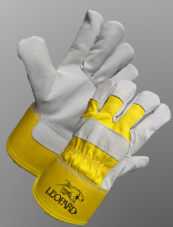 Gants Leopard Rigger en cuir fleur