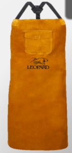 Tablier Premium Leopard cuir or